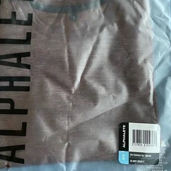 Alphalete Hero Seamless Tee Short Sleeve in Sparrow Crew Neck Shirt - Picture 4 of 5
